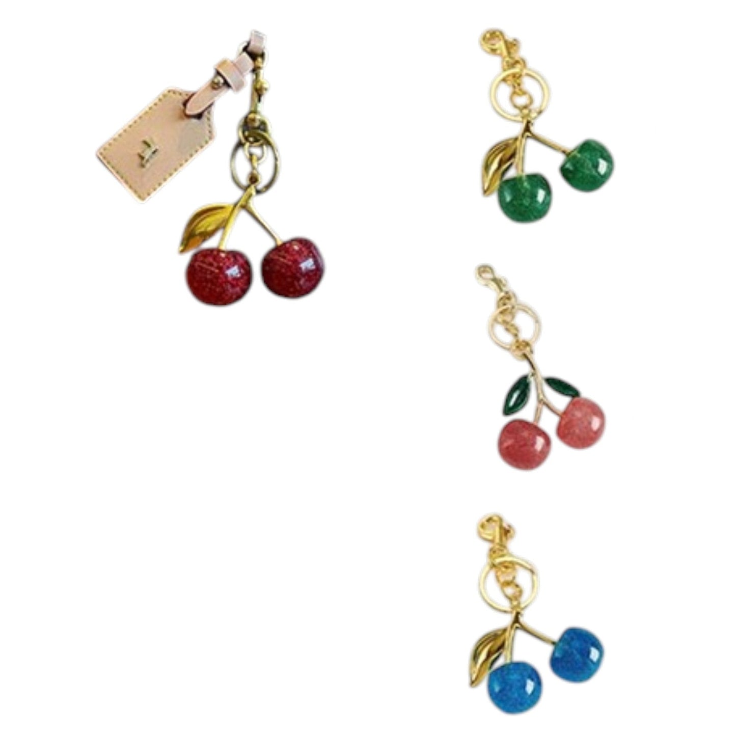 Cherry Rhinestone Keychain and Bag Charm JK6416-9 (12)