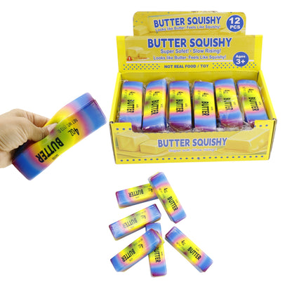 Marbled Rainbow Salted Squishy Butter Toy JT6603-9 (12PC)