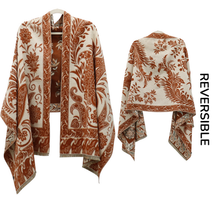 Cashmere Feel Winter Reversible Paisley Scarves SCF5726-51 (12PC)