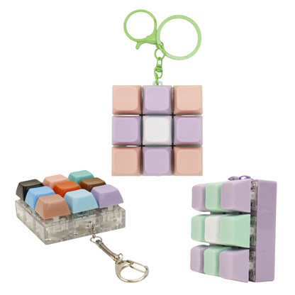 Colorful Keyboard Clicky Keycap Fidget Keychain  SS6426-1 (12)