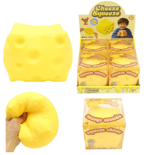 Viral Cube Cheese Squishy Toy TR6511-3 (4PC)