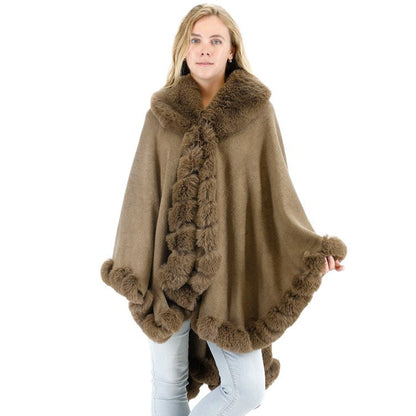 Solid Color Fur Shawl SW3719-1.. (2PC)