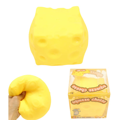 Viral Cube Cheese Squishy Toy TR6511-3 (4PC)