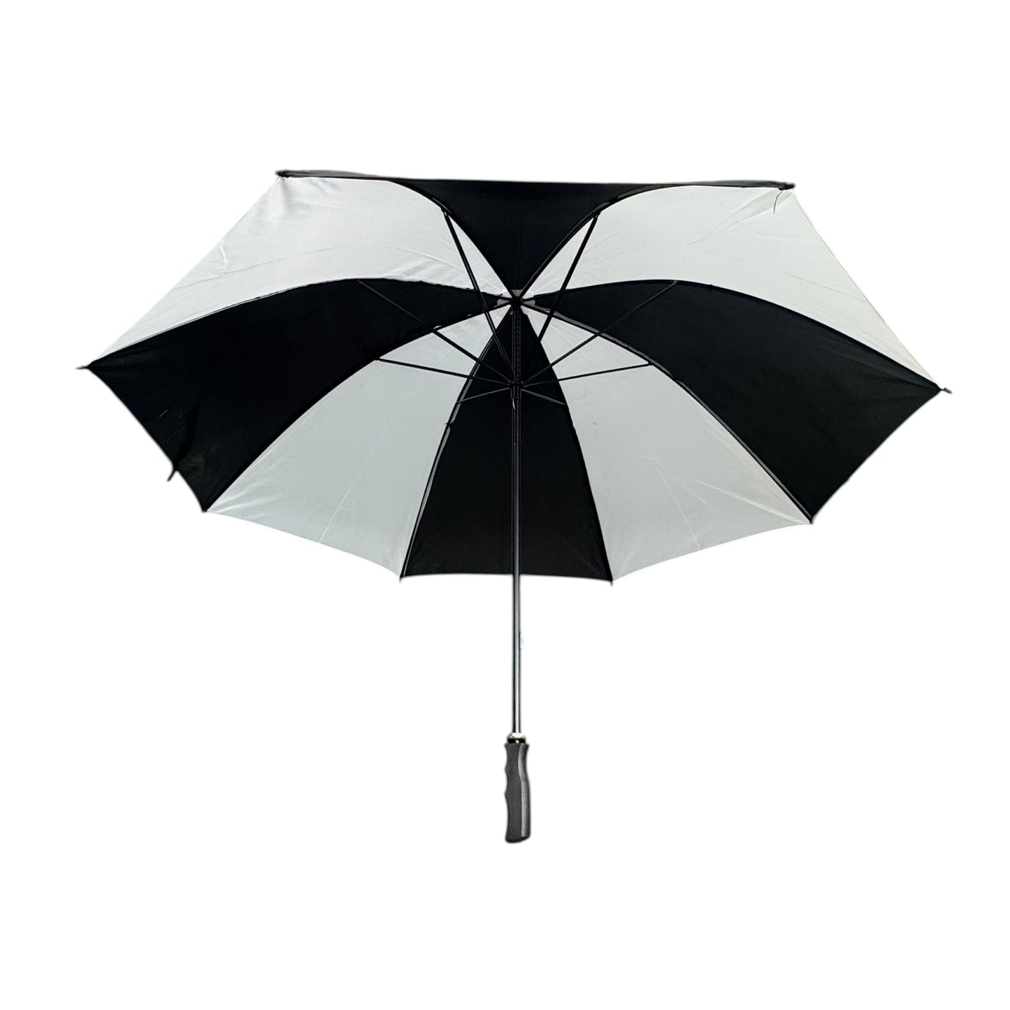 White and Black 8 Panel Auto Open Fold Umbrella UM7605 (12PC)