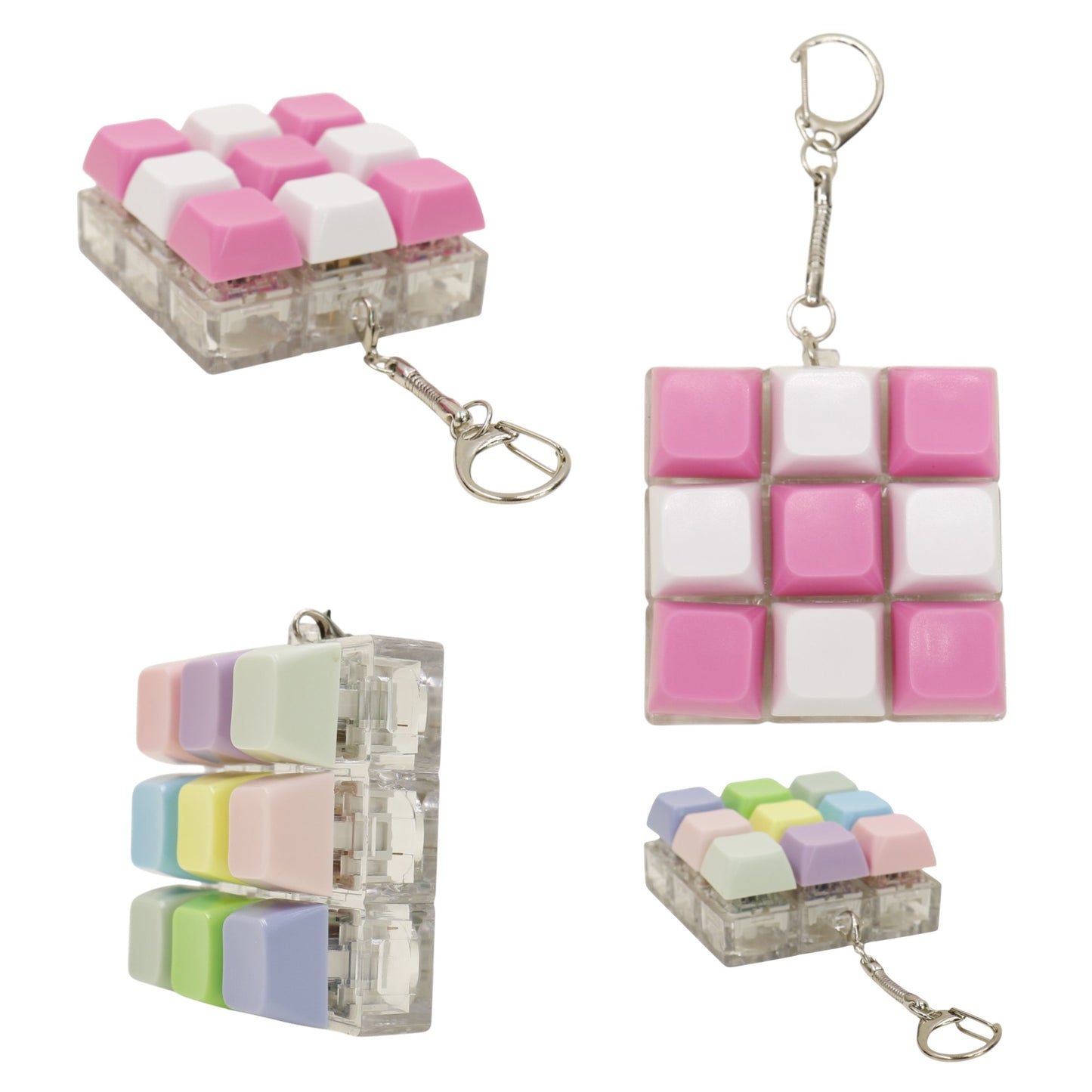 Pastel Clicky Keycap Fidget Keychain  SS6602-18 (12)
