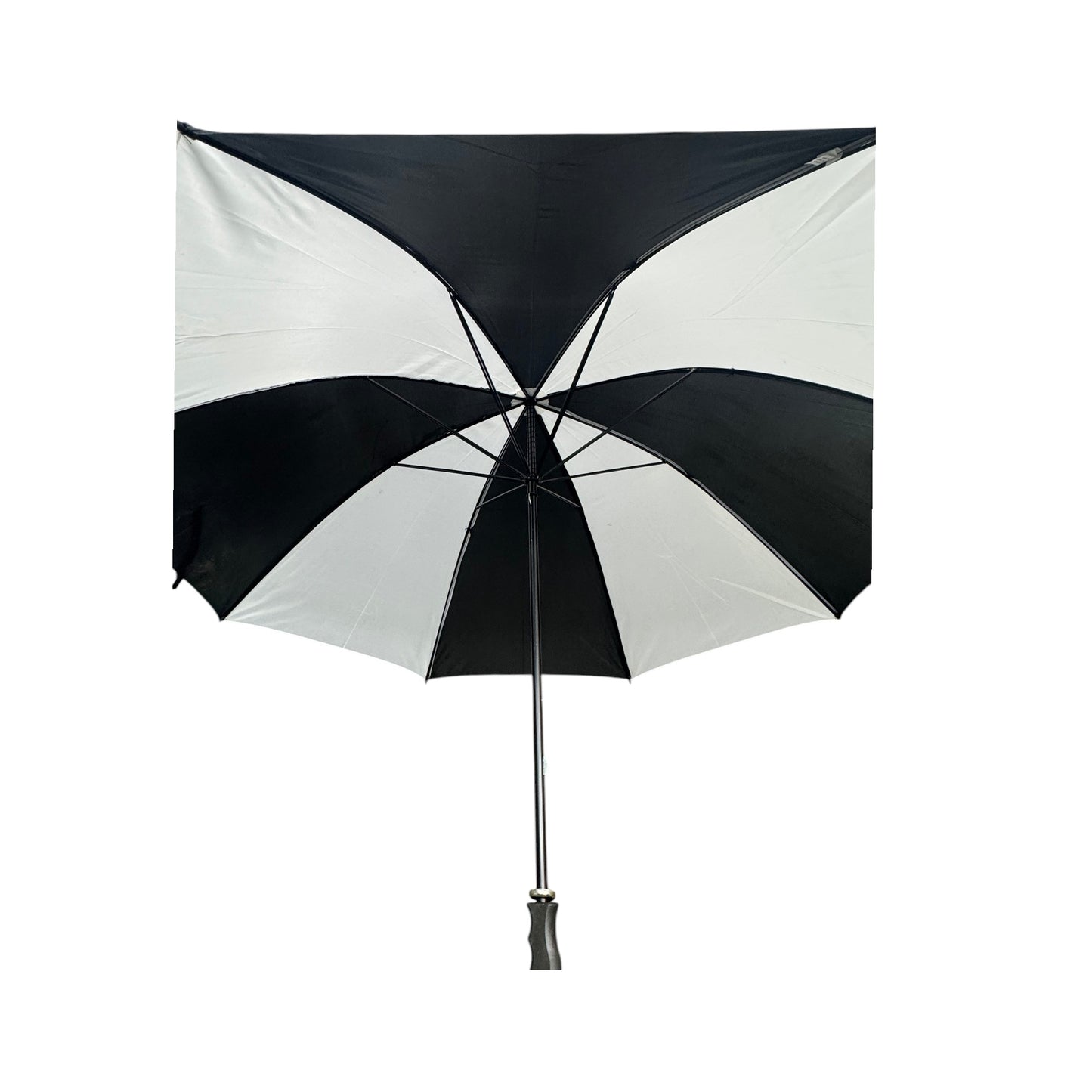 White and Black 8 Panel Auto Open Fold Umbrella UM7605 (12PC)