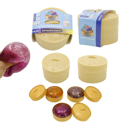 Glitter Jiggly Bun Squishy Dumpling JT6428-3 (12PC)