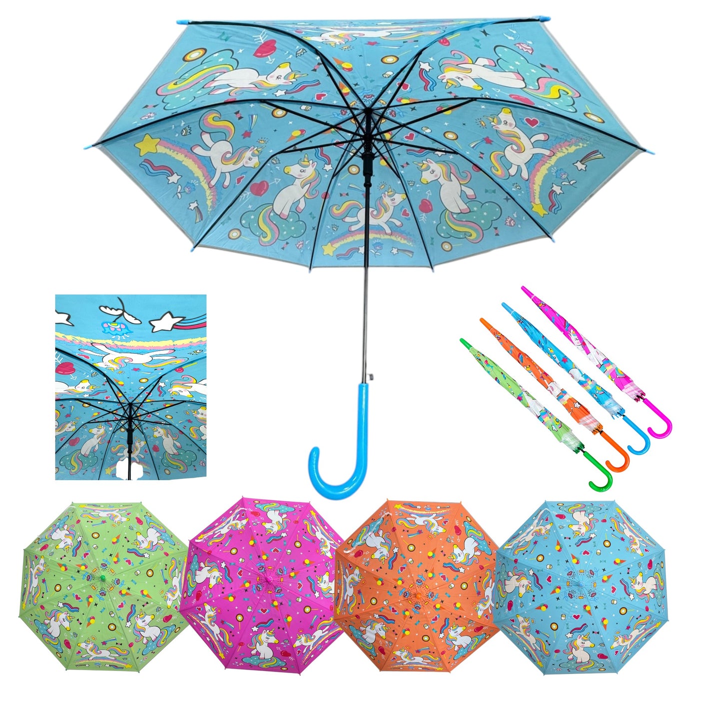 Kids Colorful Animal Auto Open-Fold Umbrella UM5022 (12pc)