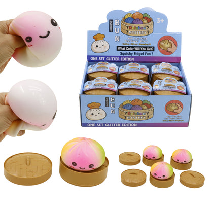 Rainbow Soft Slime Filled Squishy Dumpling JT6512-15 (12PC)