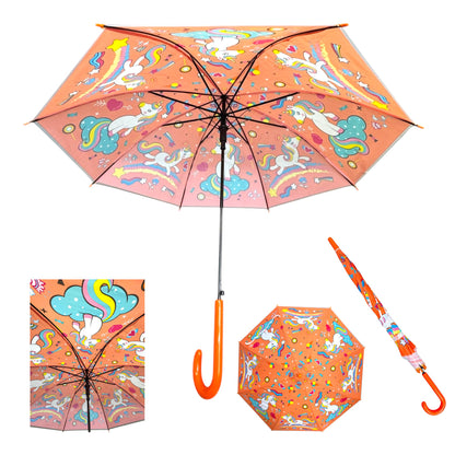 Kids Colorful Animal Auto Open-Fold Umbrella UM5022 (12pc)