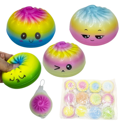 Rainbow Foam Squishy Dumpling TY6404-10 (12PC)