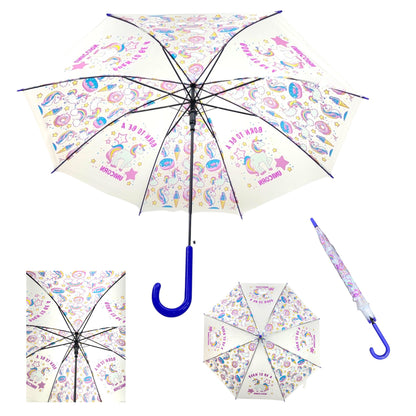 Kids Clear Animal Rainbow Auto Open-Fold Umbrella UM5021 (12pc)