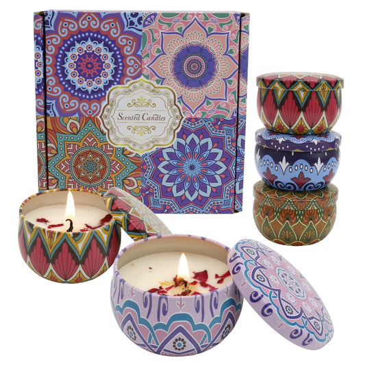 Bohemia 4pcs Fragrance Scented Candle SS51113-24 (3Pack)