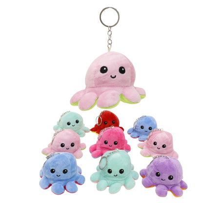 Reversible Octopus Plushie Key Chain KC1225-1. (12PC)