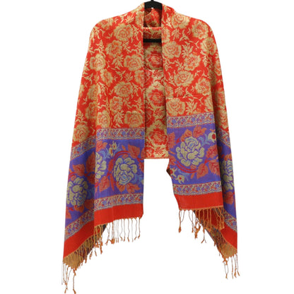 Metallic Pashmina Rose SCF4815-5.. (12PC)