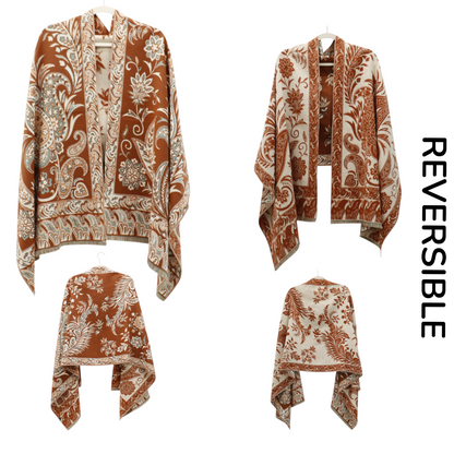Cashmere Feel Winter Reversible Paisley Scarves SCF5726-51 (12PC)