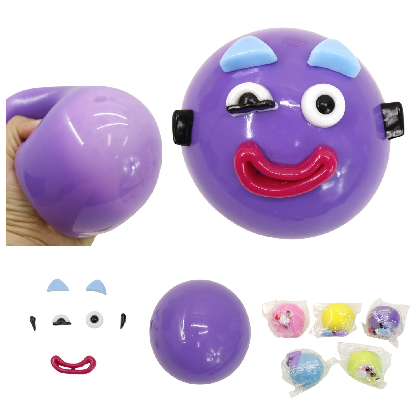 DIY Colorful Squishy Toy JT6507-1 (12PC)