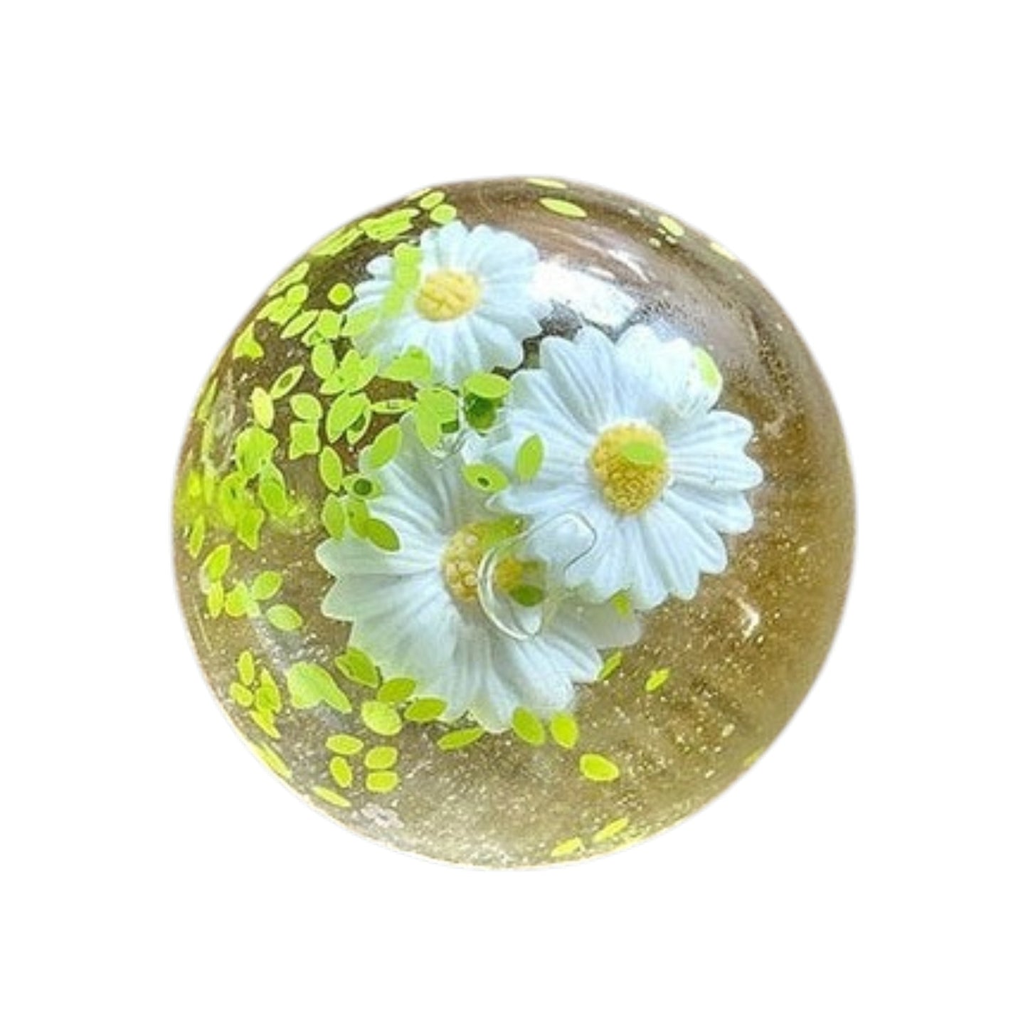 Clear Ball Daisy Squishy Toy JT6407-5 (12PC)
