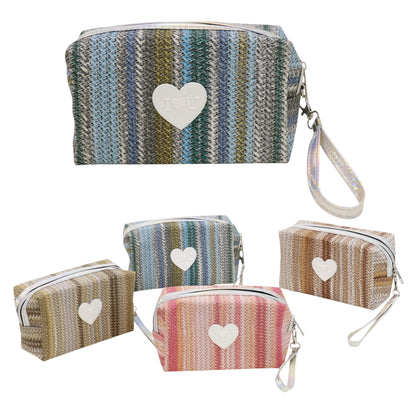 Heart IOU Printing Makeup Pouch JB51217-37. (12PC)