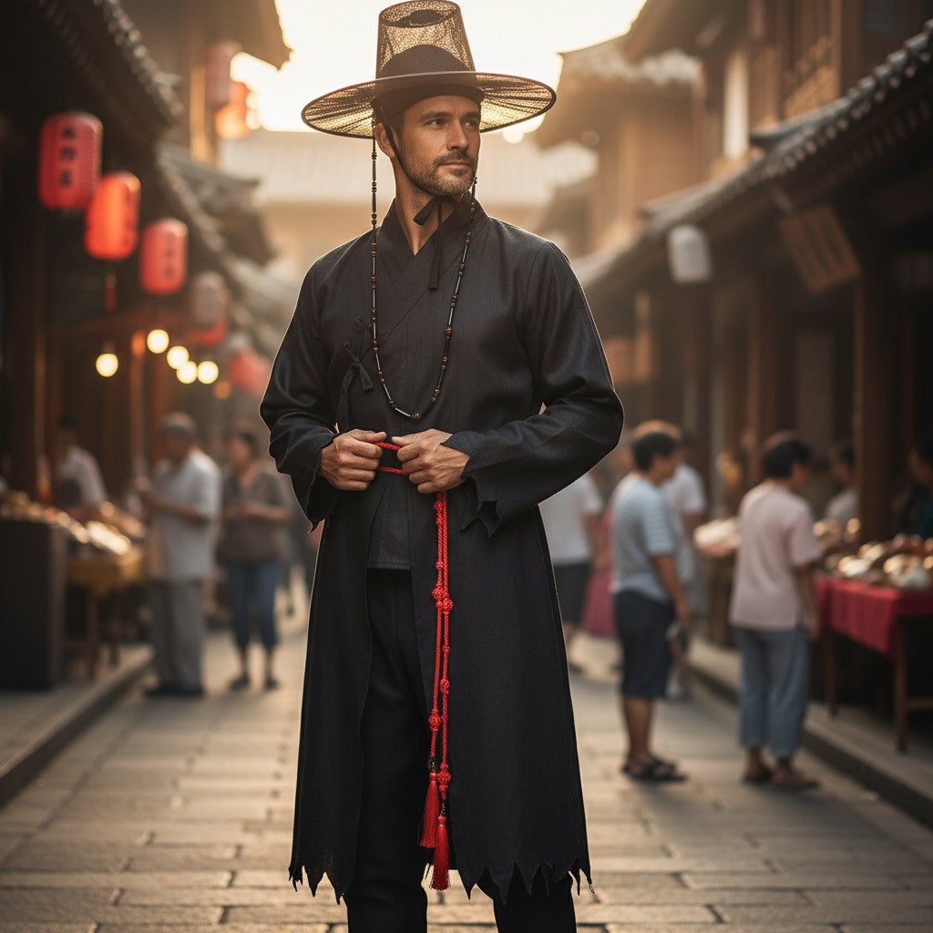 Gat Hat Korean Jeoseung Saja Death reaper Hat and Costume Wear Set SS5731-13 (1PC)