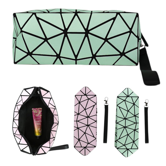 Geometric Triangle Pattern Makeup Pouch JB5526-14..(12PC)