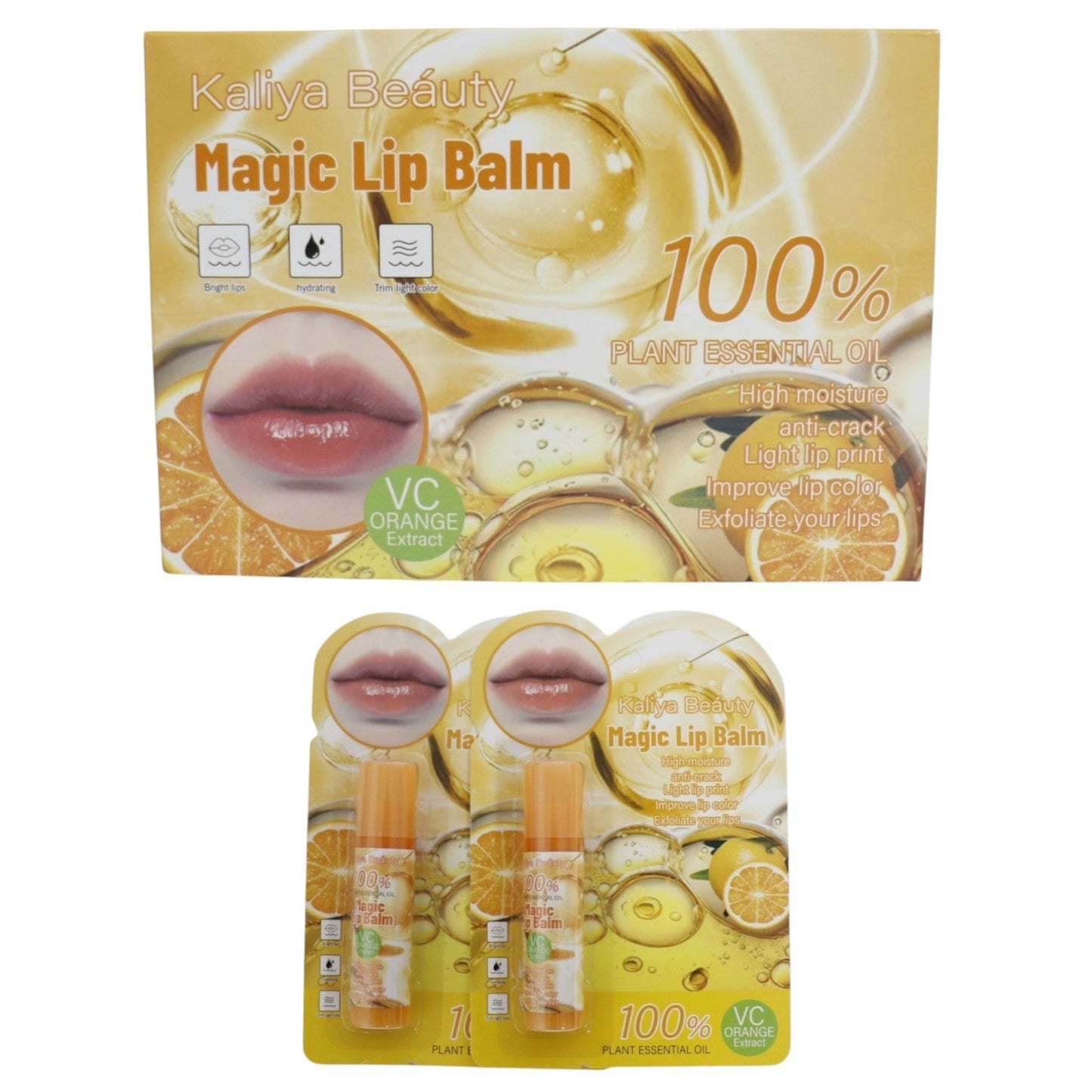 Kaliya Beauty Magic Lip Balm LB5422-10 (24PC)