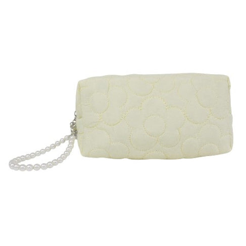 Solid Color Quilted Fabric Makeup Pouch JB5526-5 (12PC)
