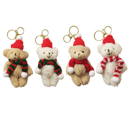 Christmas Muffler Bear Key Chain SS41014-21..(12PC)