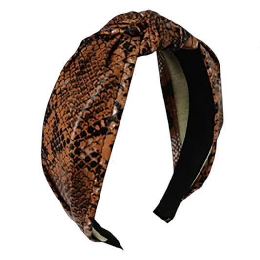 Pu Snake Pattern Knot Headband HB1210-18 (12PC)