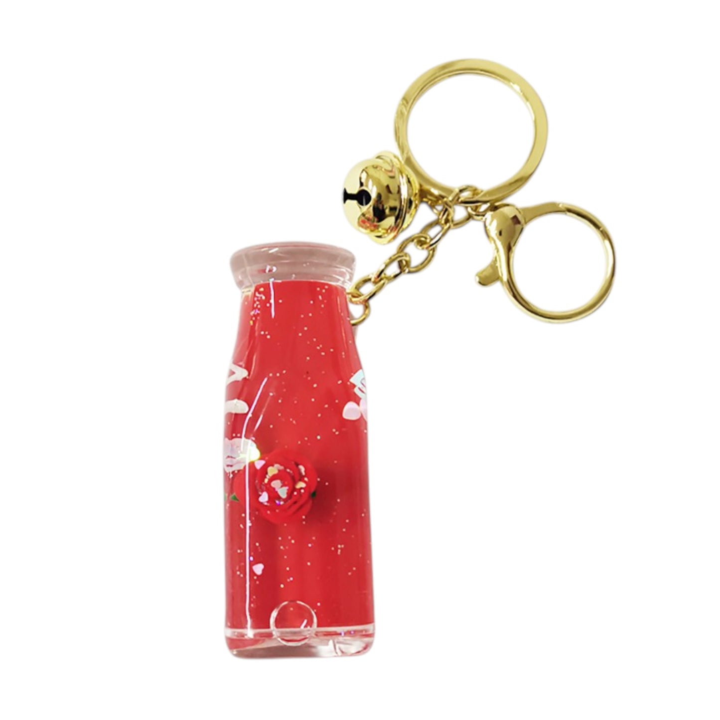 Rose Liquid Jar Key Chain KC1208-16 (12PC)