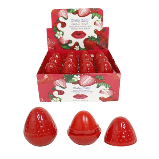 Kathy Kelly Strawberry Lip Balm LB1204. (24PC)