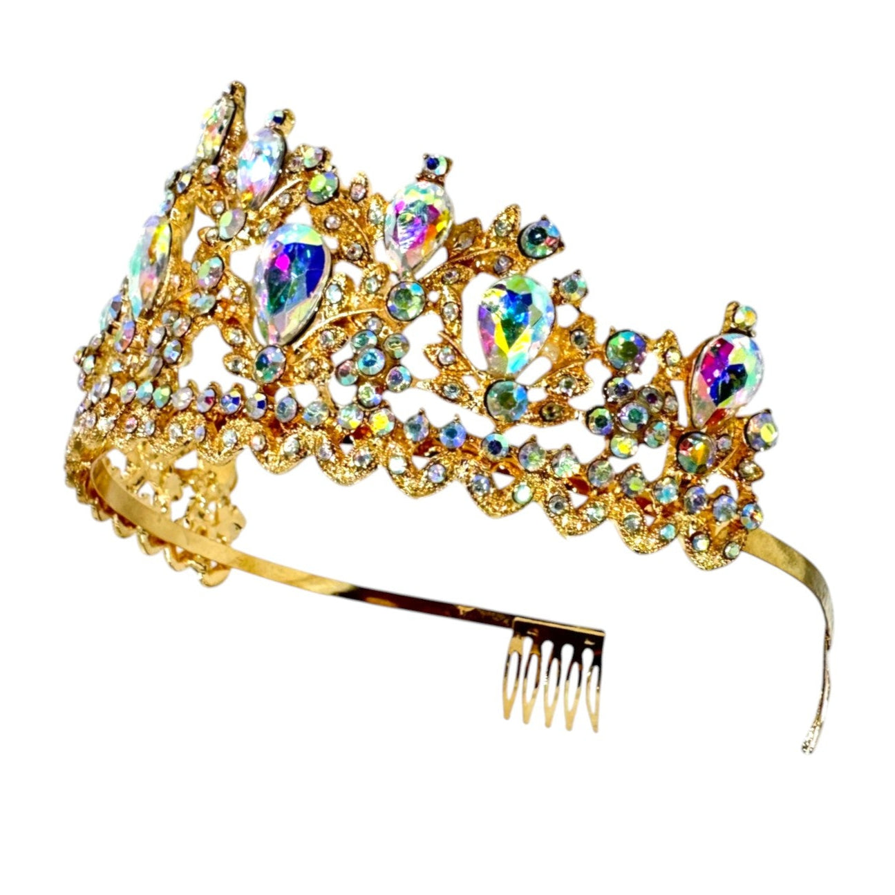 Crystal Tiara Crown CR1122-1 (2pc) – Tapa Fashion