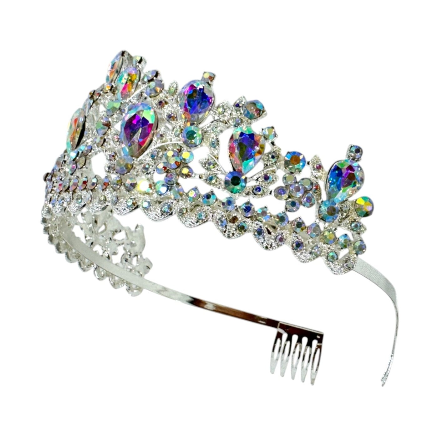 Crystal Tiara Crown CR1122-1 (2pc)