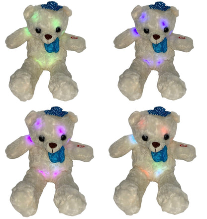 Hat Bear Led Plush SS3404-39 (6PC)