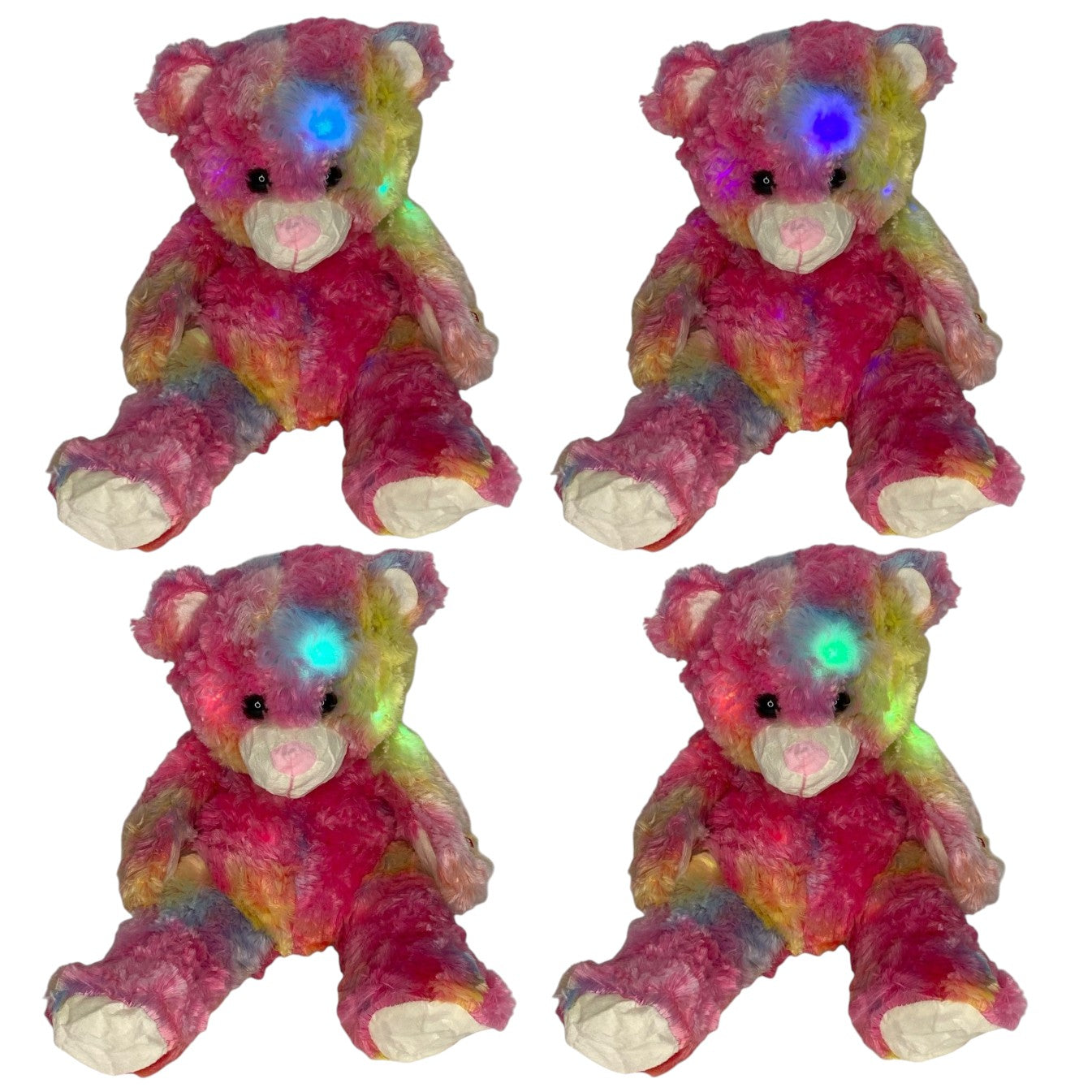 Rainbow Bear Led Plush SS3404-35(6PC)