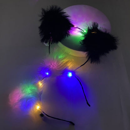 Led Cat Ear Fluffy Headband JH5828-1 (12PC)