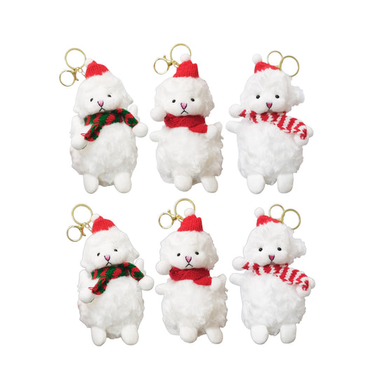 Christmas Muffler Lamb Key Chain  SS41014-23.. (12PC)