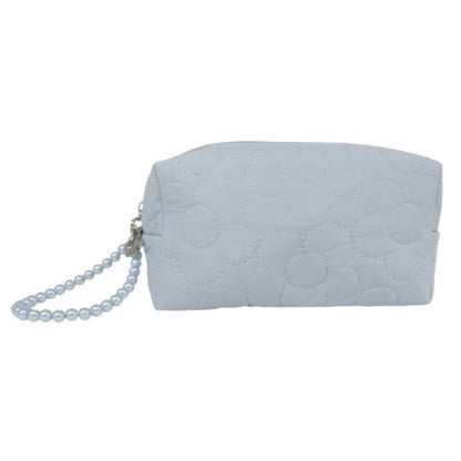 Solid Color Quilted Fabric Makeup Pouch JB5526-5 (12PC)