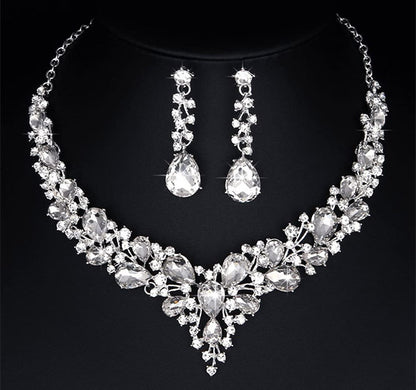 Crystal Necklace Earring Set  FJN364 (1PC)