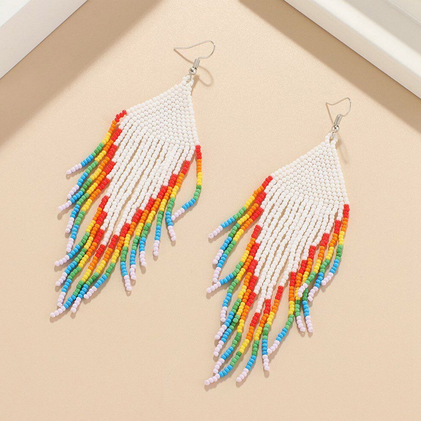 Fringe Rainbow Bead Earring ER2829-36 (10PC)