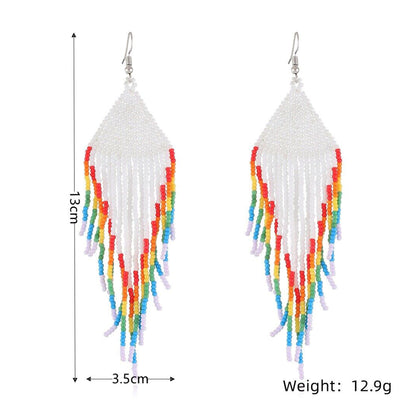 Fringe Rainbow Bead Earring ER2829-36 (10PC)