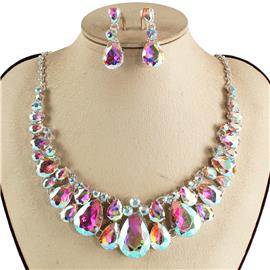 Crystal Necklace Earring Set FJN362 (1PC)