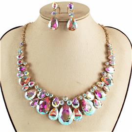 Crystal Necklace Earring Set FJN362 (1PC)