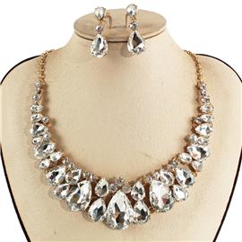 Crystal Necklace Earring Set FJN362 (1PC)