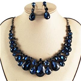 Crystal Necklace Earring Set FJN362 (1PC)
