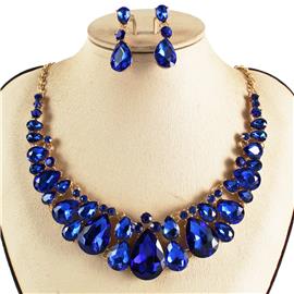 Crystal Necklace Earring Set FJN362 (1PC)