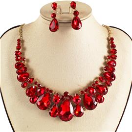 Crystal Necklace Earring Set FJN362 (1PC)