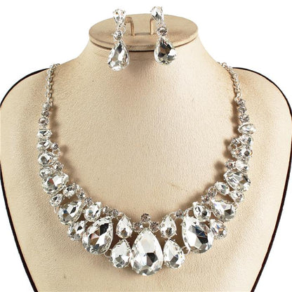 Crystal Necklace Earring Set FJN362 (1PC)