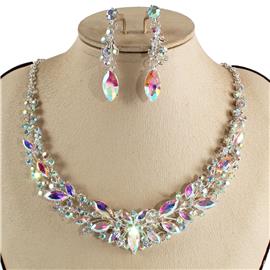 Crystal Necklace Earring Set FJN366 (1PC)