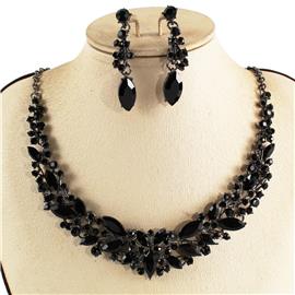 Crystal Necklace Earring Set FJN366 (1PC)